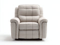Sillón reclinable de tela beige 90 x 95 x 100 cm - color beige - diseño ergonómico con respaldo acolchado