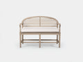 Banco de jardín 120x60x85 cm - madera acabado natural - diseño clásico para exterior